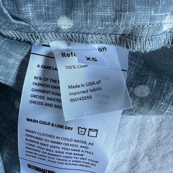 Reformation Linen Top Size XS - Picture 4 of 4
